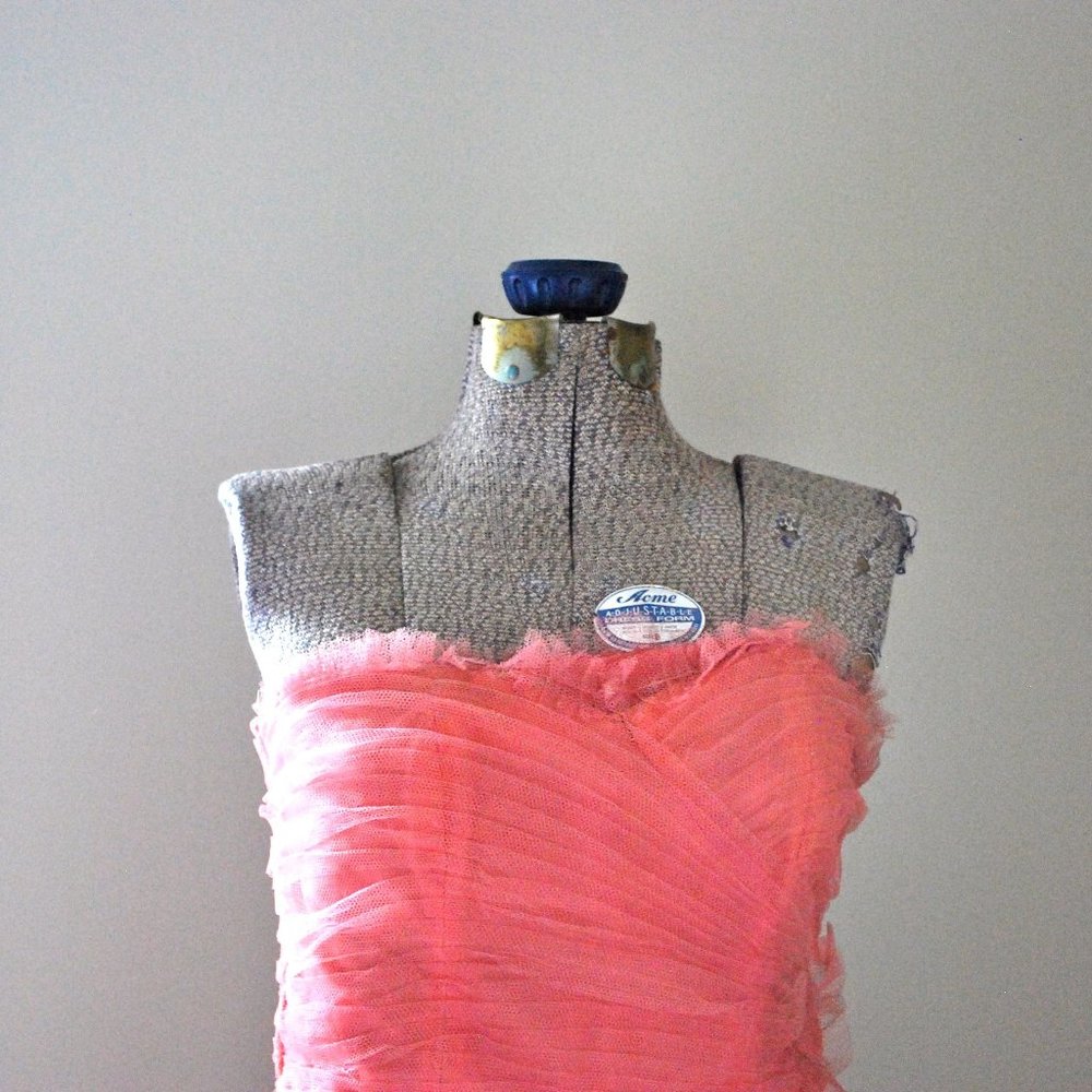 Crinoline Rose Strapless Dress